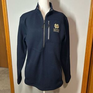 Notre Dame Fighting Irish NCAA Colosseum Townie Navy Blue half zip jacket men’s